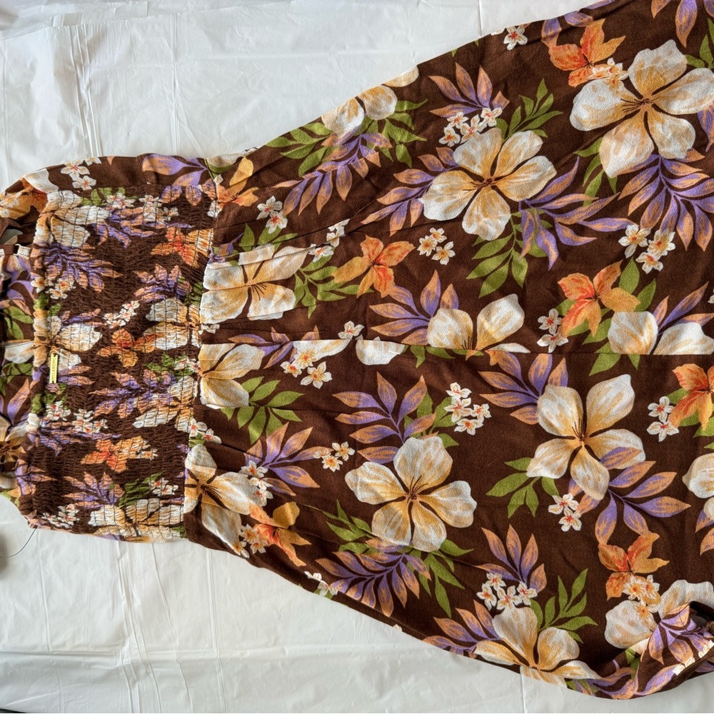 Billabong Brown Floral Dress NWT - Picture 6 of 6